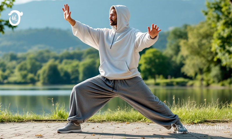 Uniforme Drago Azzurro | Corsi di ginnastica del benessere, ginnastica dolce, posturale, pilates, ginnastica per parkinson | Arti marziali cinesi, Taiji Quan, QiGong, DaoYin e difesa personale | Camin, Camponogara, Campolongo Maggiore, Dolo, Fossò, Fiesso d'Artico, Legnaro, Noventa Padovana, Padova, Ponte di Brenta, Ponte San Niccolò, Sandon, Venezia, Vigonovo, Villatora, Saonara, Stra.